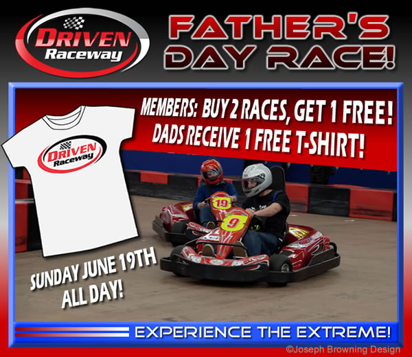 Joseph Browning Design - Driven Raceway Email Ad