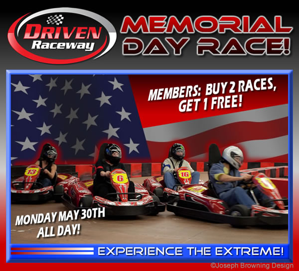 Joseph Browning Design - Driven Raceway Email Ad