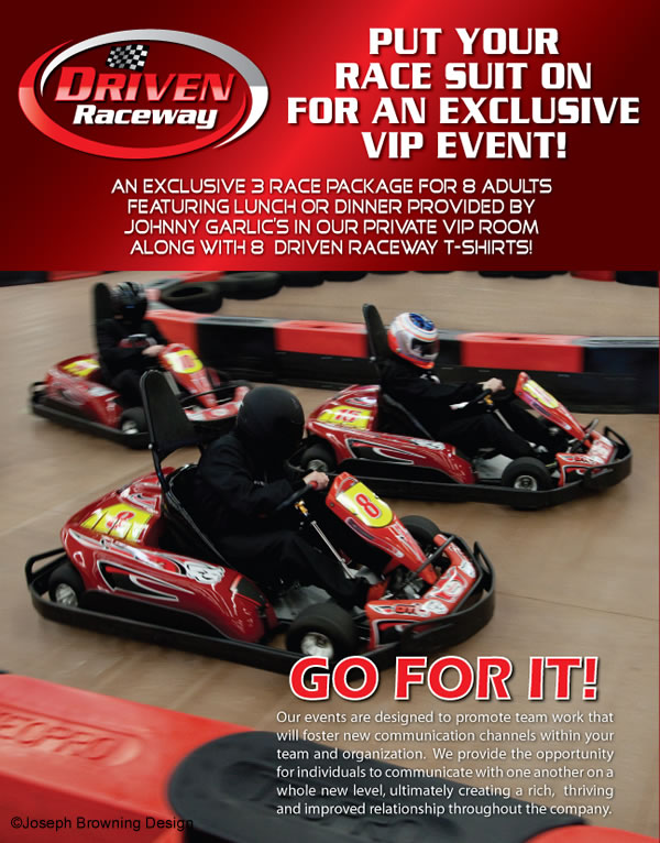 Joseph Browning Design - Driven Raceway VIP Flyer