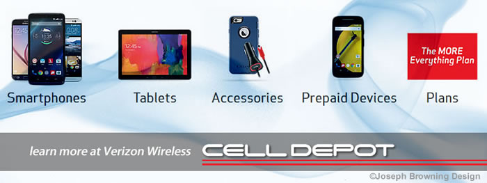 Joseph Browning Design - Cell Depot Internet Ad