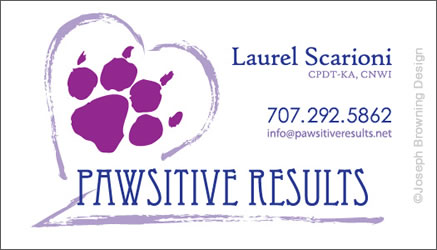 Joseph Browning Design - Pawsitive Results Business Card Front