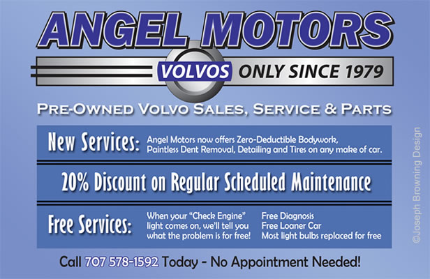 Joseph Browning Design - Angel Motors Postcard