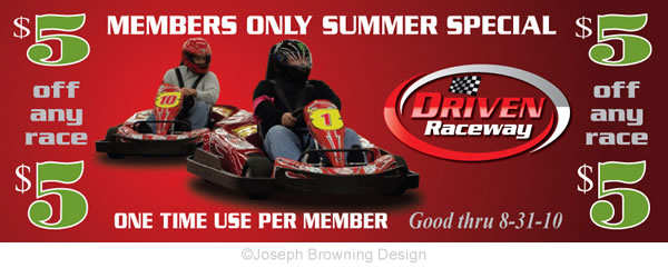 Joseph Browning Design - Driven Raceway Print Ad