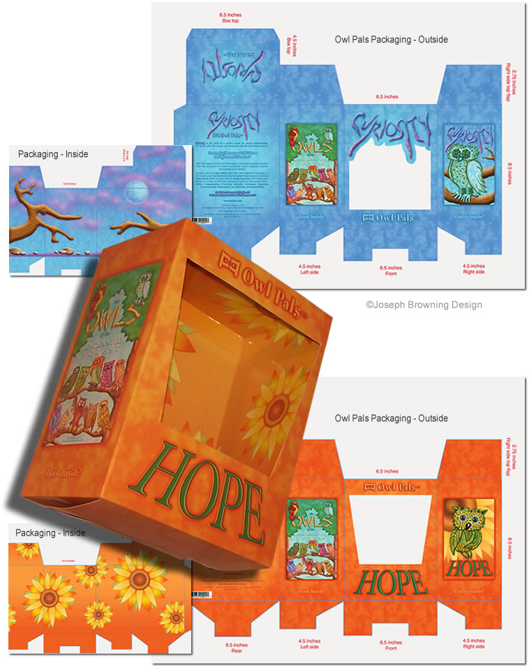 Joseph Browning Design - Owl Pals Plush Character Packaging